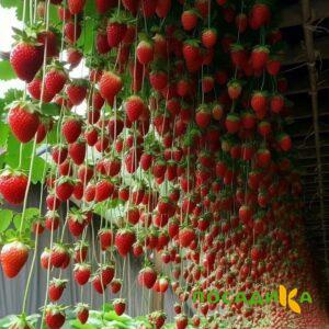 Клубника ампельная Анастасия купить по цене от 370р. в интернет-магазине «Посадика» с доставкой почтой в в Старая Купавнае и по всей России – [изображение №1].
